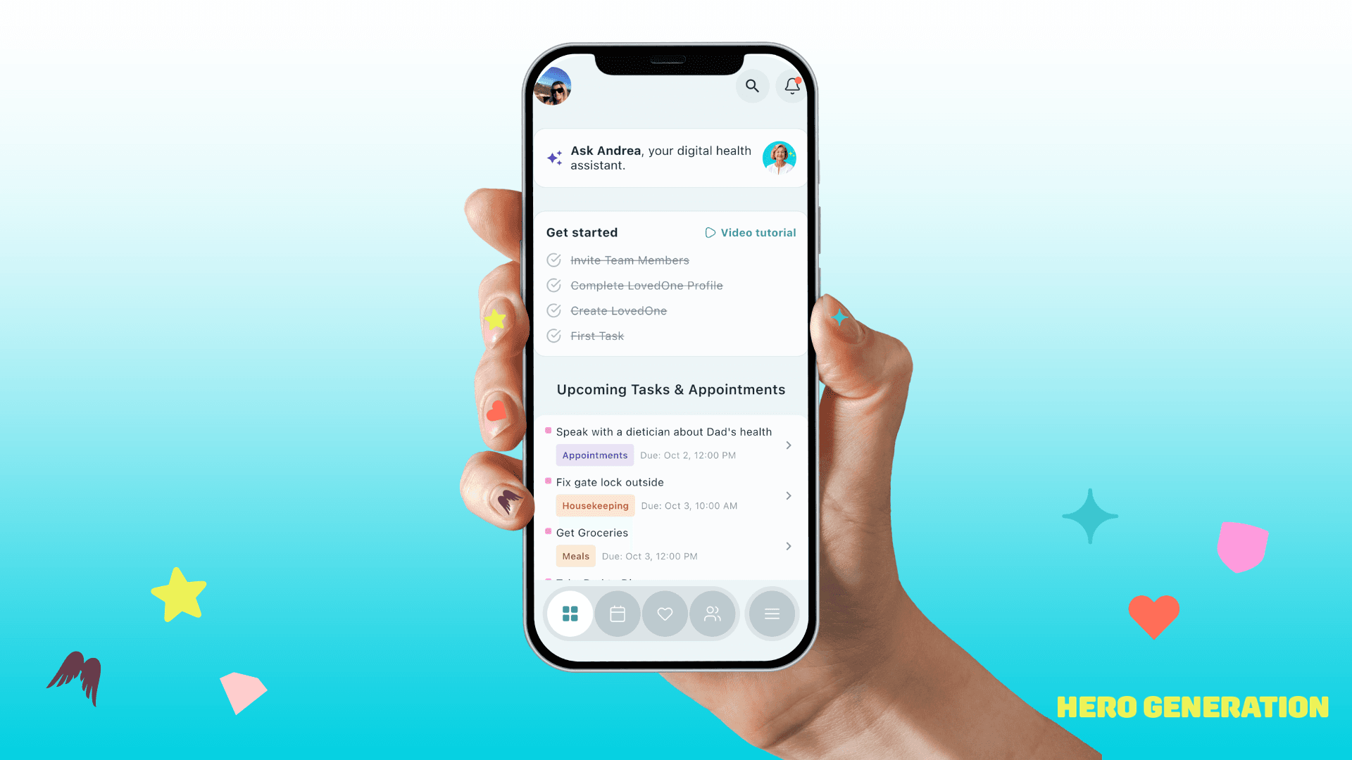 HeroGeneration Caregiving App